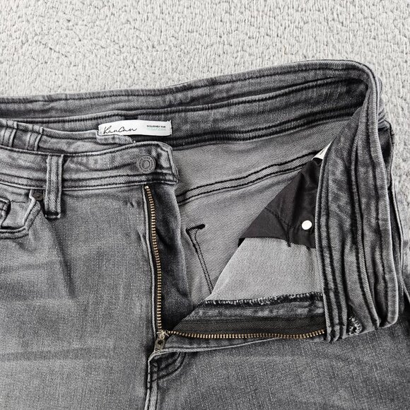 Kancan Jeans Womens 31 (33x27) Gray Skinny High Rise Raw Hem - Picture 3 of 16